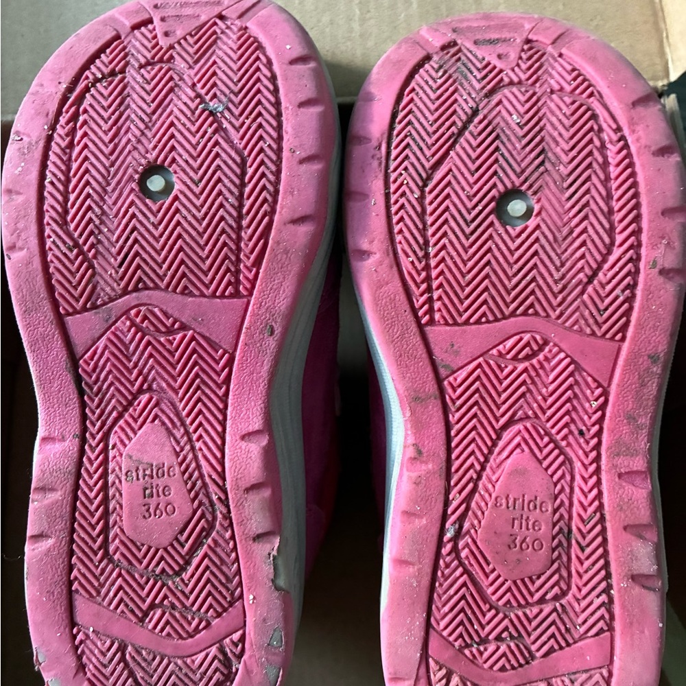 Stride Rite Pink Star Pattern Kids Boots - Picture 5 of 5